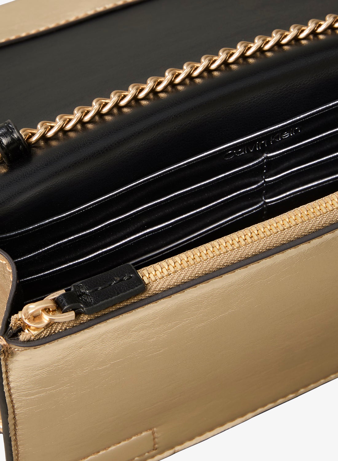 Monogram Metallic Chain Wallet